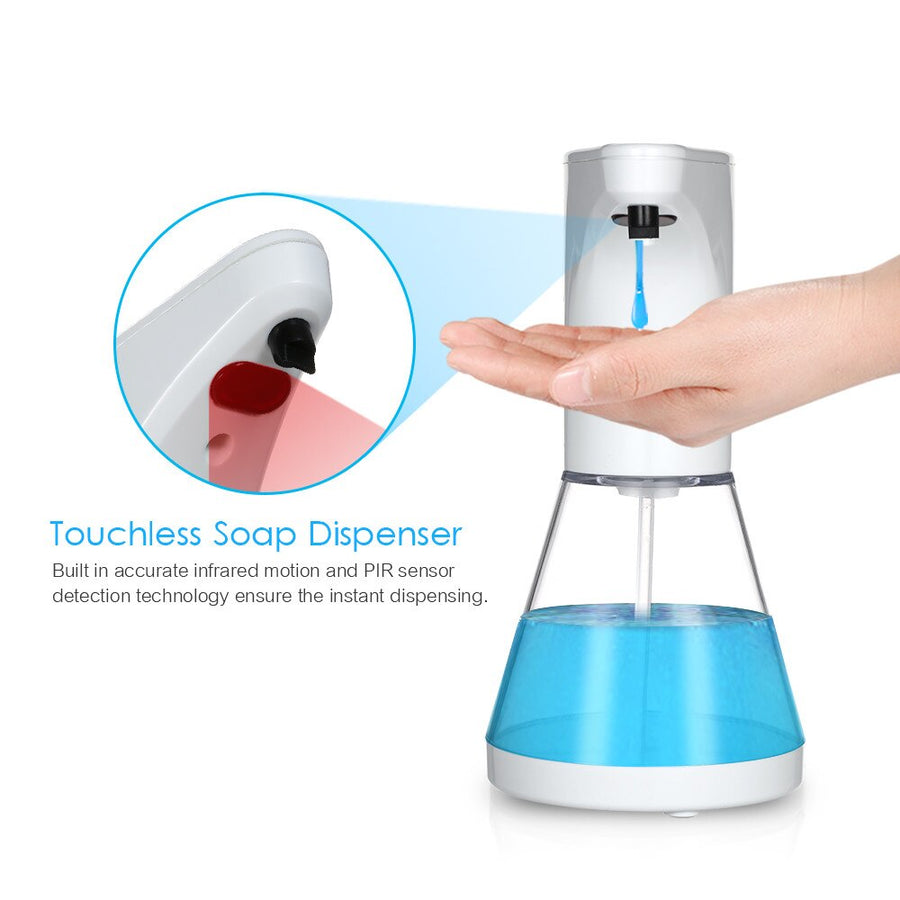 Promedix automatic dispenser, dispenser container for liquid soaps, disinfectant liquids, 480ml, 4xAA PR-530 + 4x Varta Industrial LR6/AA R-06 batteries