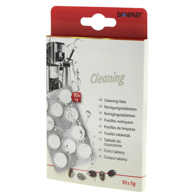 Coffee machine cleaning tablets, 10 pieces, universal, Scanpart