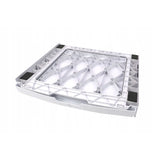 Universal washer-dryer connector, pull-out shelf, 60 cm, white, Scanpart