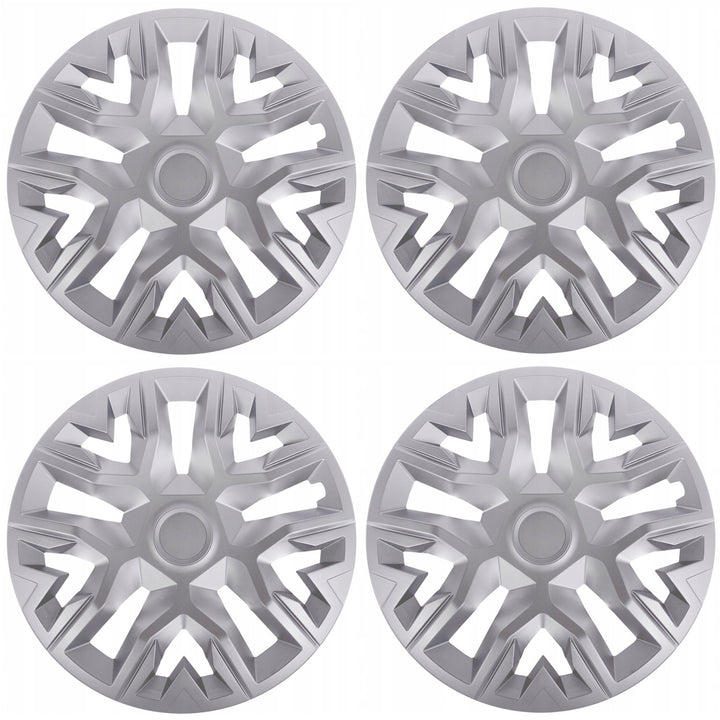 Universal hubcaps 15'' NRM The Best silver 4 pieces wheel trims