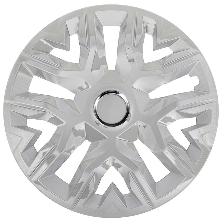 Caidhpeanna roth uilíocha 16'' NRM Perfecto laicearaithe airgid 4 phíosa