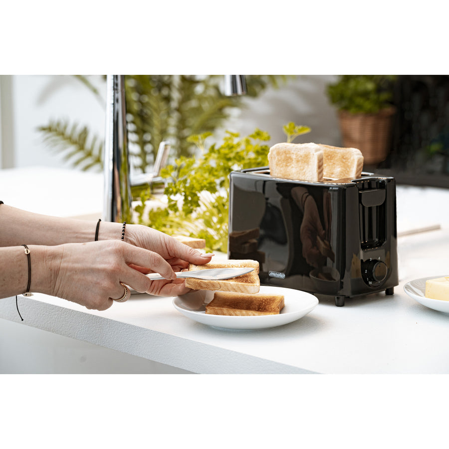Mesko toaster, 2 slice toaster, 900W, black, MS 3220