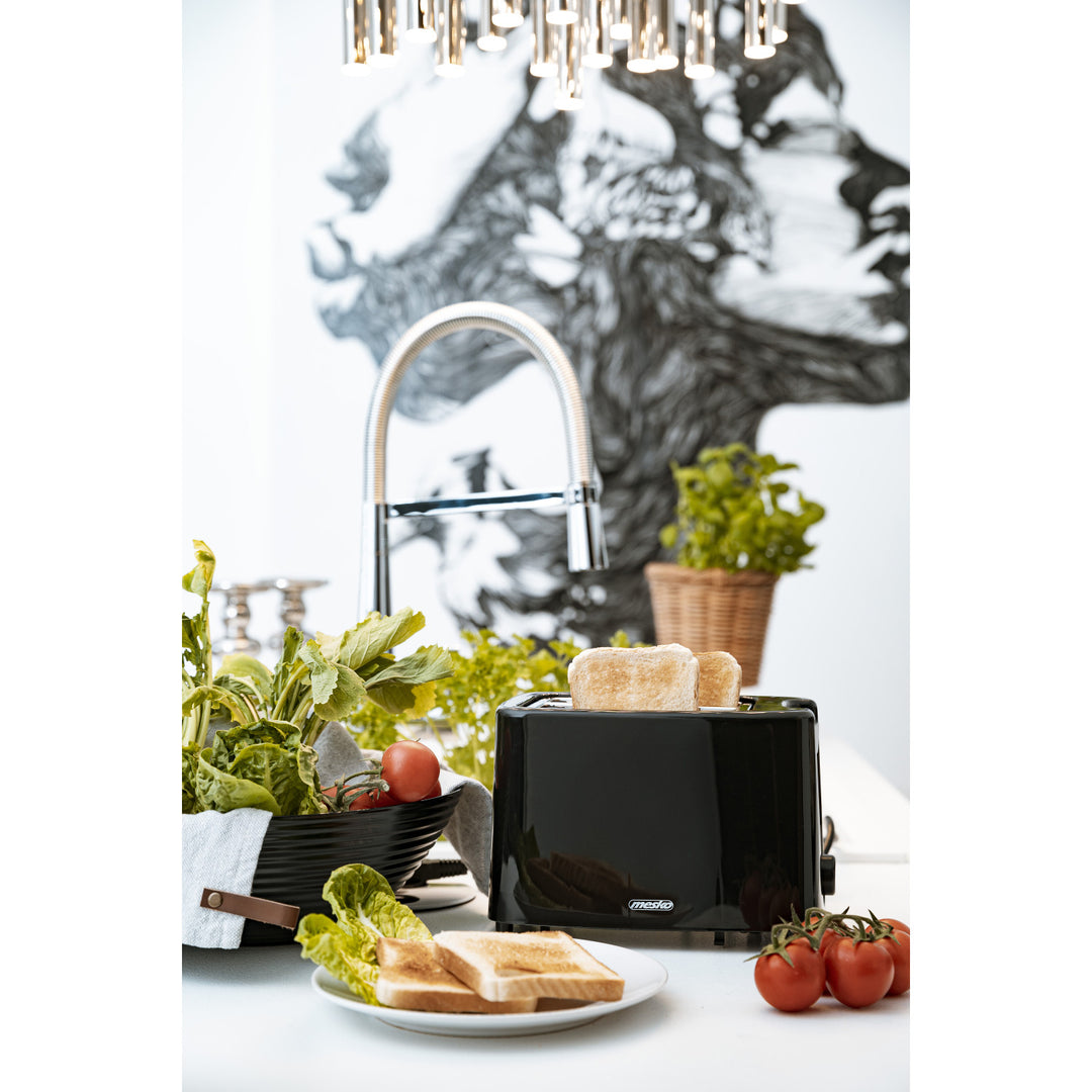 Tóstaer Mesko, tóstaer 2 shlisne, 900W, dubh, MS 3220