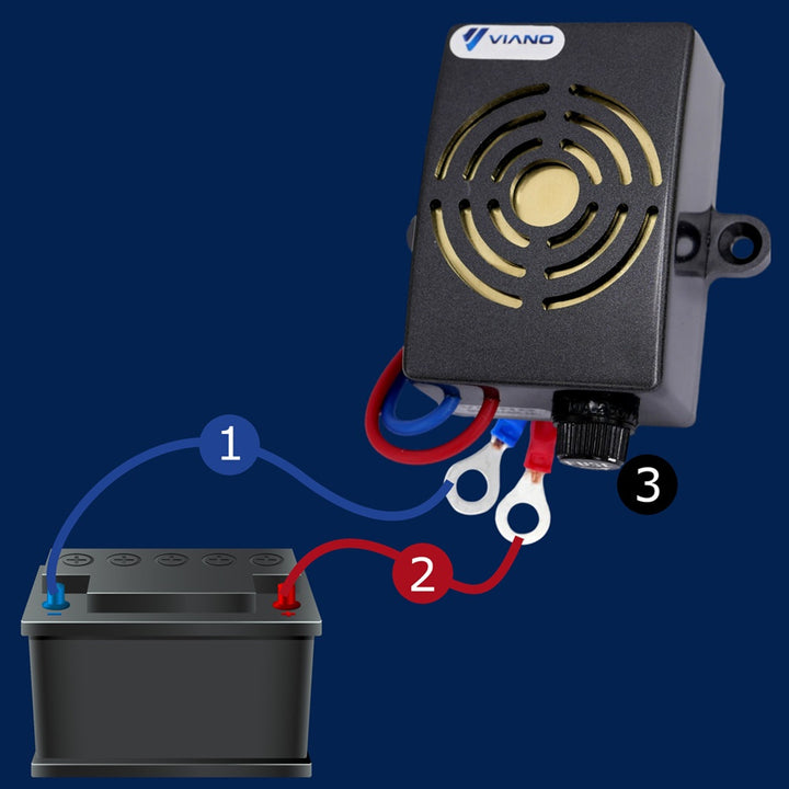 Viano Uno Car Rat, Mouse and Rodent Repellent Ultrasonic Buzzer 12V Frequency Change Automatic Switching Oil, Water and Temperature Resistance