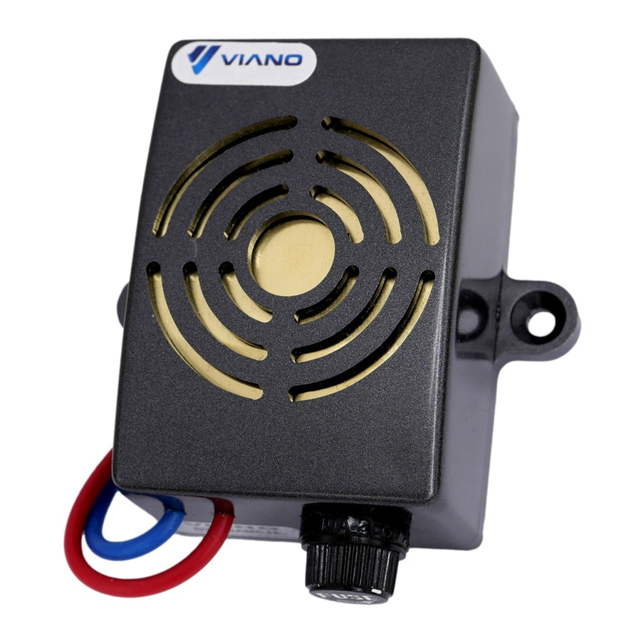 Viano Uno Car Rat, Mouse and Rodent Repellent Ultrasonic Buzzer 12V Frequency Change Automatic Switching Oil, Water and Temperature Resistance