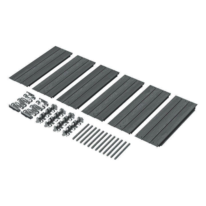 Prosperplast garden bed, 149cm, anthracite, Base Woody