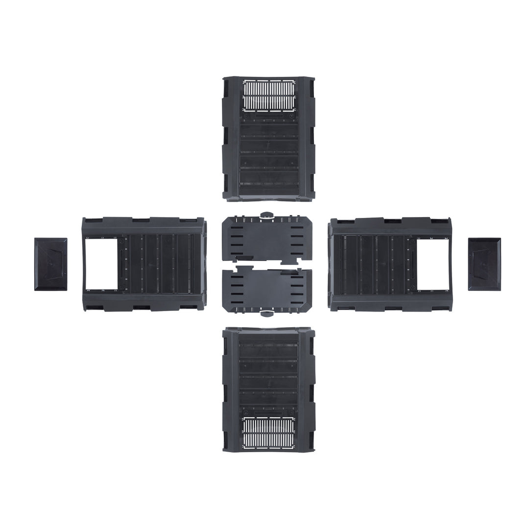 Múirín Prosperplast, frithsheasmhach in aghaidh sioc, 380l, dubh, Compogreen