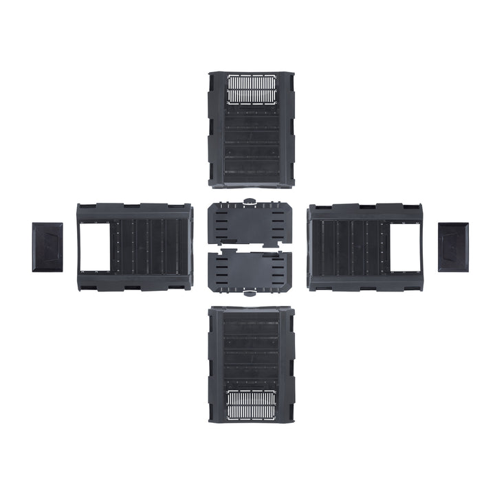 Múirín Prosperplast, frithsheasmhach in aghaidh sioc, 380l, dubh, Compogreen