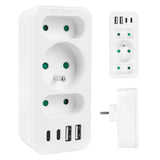 Current socket x3 + 4xUSB Maclean, splitter with 3 sockets, 2xUSB A, 2xUSB C PD 20W, 1x16A + 2x6A, MCE248 F/W