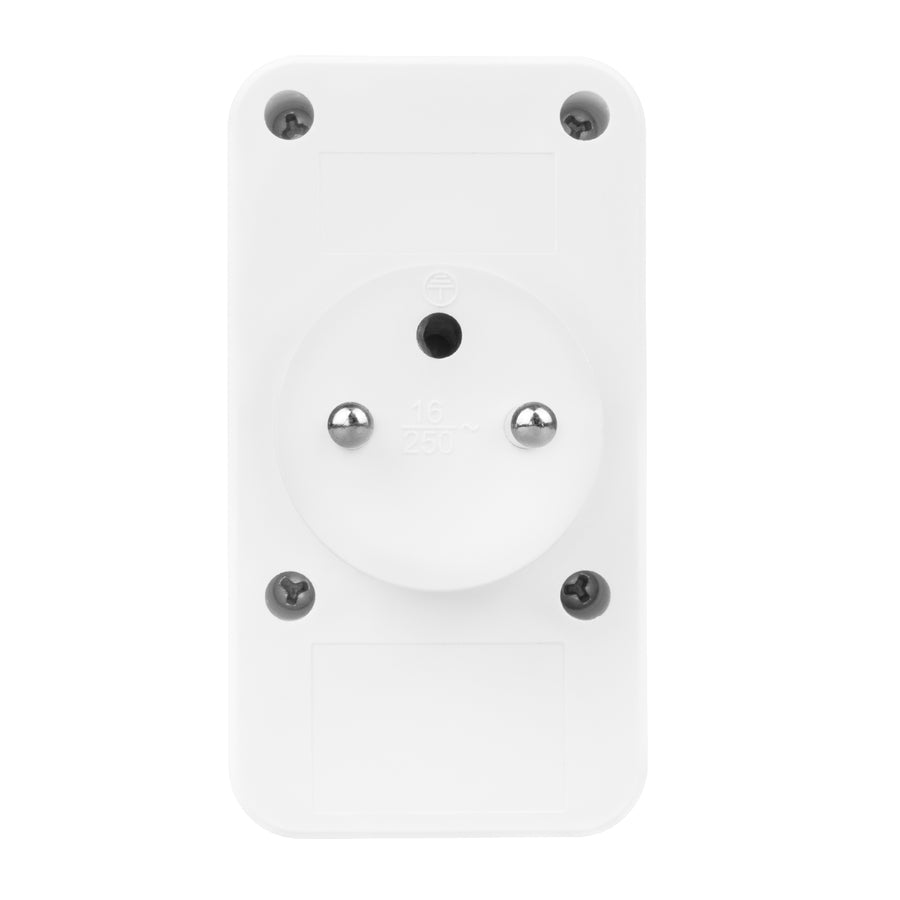 Current socket x2 + 4xUSB Maclean, splitter with 2 sockets, 2xUSB A, 2xUSB C PD 20W, 1x16A + 1x6A, MCE249 F/W