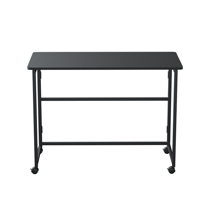Maclean folding table desk, black, mobile, top 100x50cm, max. 50kg, MC-1250 B