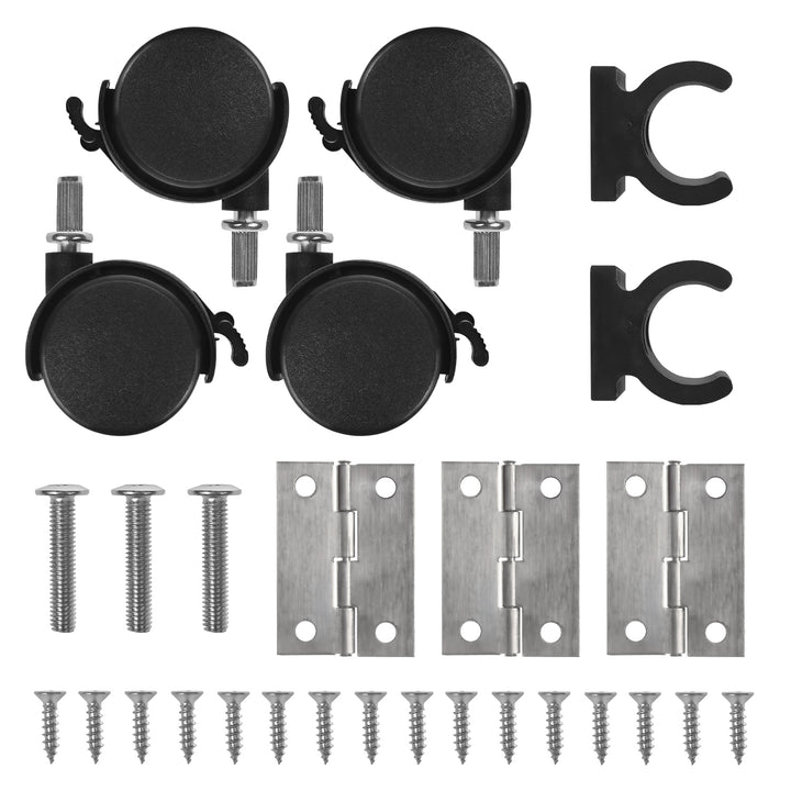 Maclean folding table desk, black, mobile, top 100x50cm, max. 50kg, MC-1250 B
