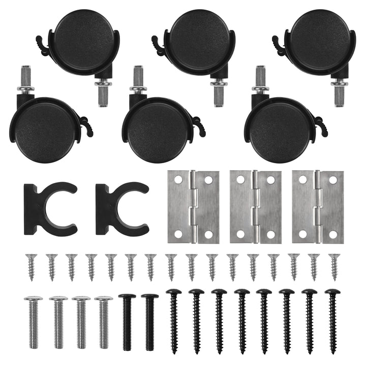 Maclean folding table desk, black, mobile, top 100x58cm, max. 50kg, MC-126 B