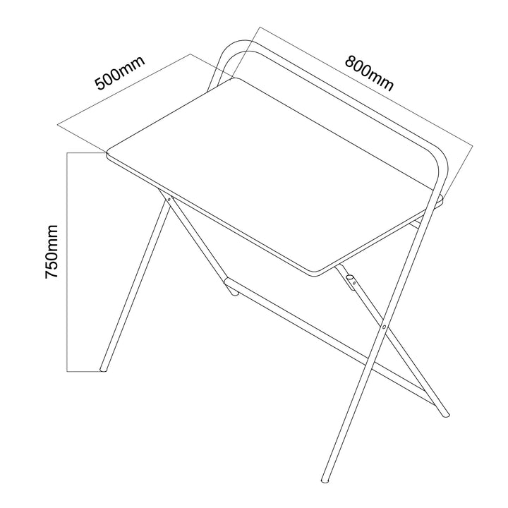Tábla deisce ríomhaire glúine ilfheidhmeach Maclean, dubh, barr 50x80cm, uasmhéid 50kg, MC-127 B