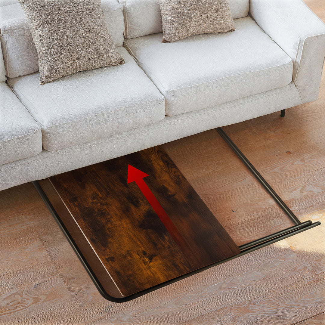 Tábla deisce ríomhaire glúine ilfheidhmeach Maclean, dubh, barr 50x80cm, uasmhéid 50kg, MC-127 B