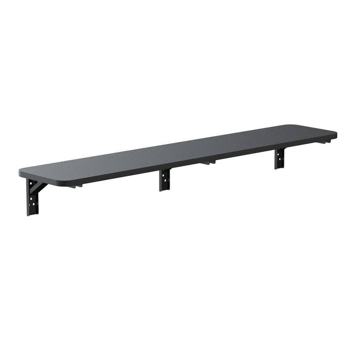 Maclean folding shelf/top, black, 100x20 cm, max. 50 kg, MC-129 B