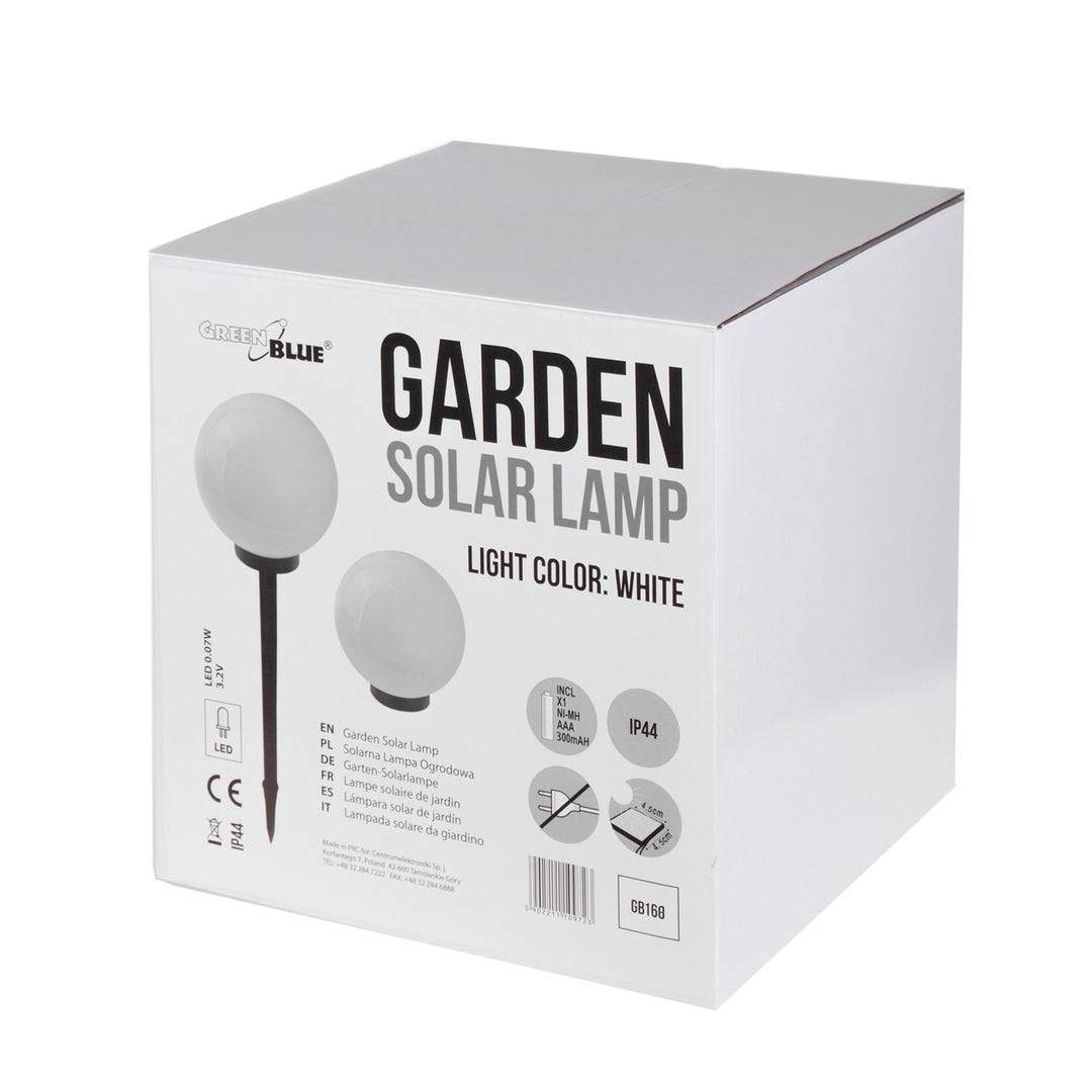 GreenBlue solar lamp, freestanding, garden, sphere 30x30x63 cm, GB168, 4 szuki