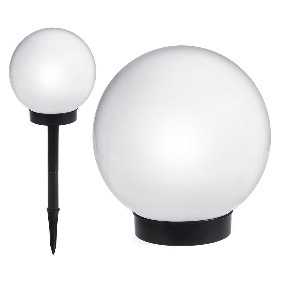 GreenBlue solar lamp, freestanding, garden, sphere 25x25x58cm, white LED, GB166, 4 pieces