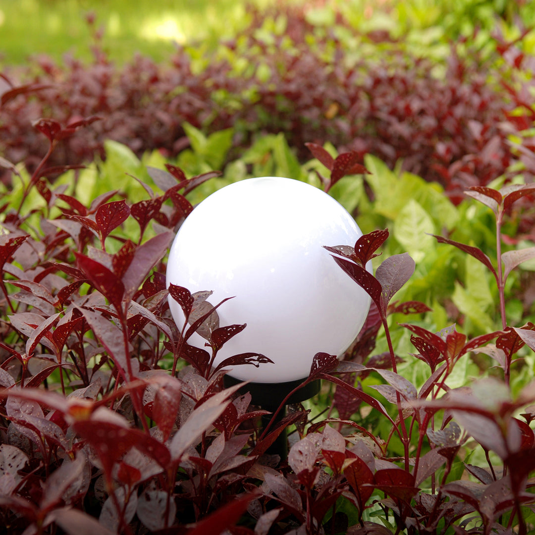 GreenBlue solar lamp, freestanding, garden, sphere 25x25x58cm, white LED, GB166, 4 pieces
