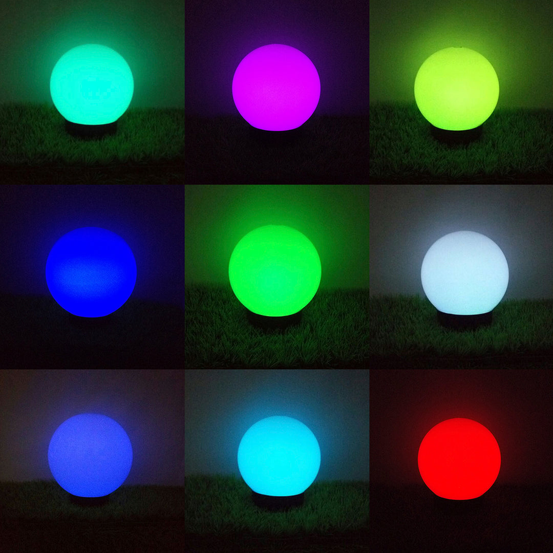 GreenBlue solar lamp, freestanding, garden, sphere 25x25x58cm, RGB LED, GB165, 4 pieces