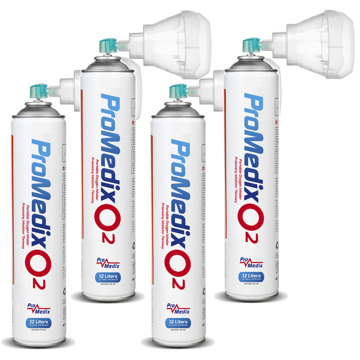 Inhalálaí ocsaigine stánaithe 99.4% iniompartha Promedix 12L, PR-994, 4 phíosa