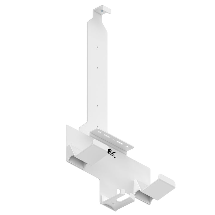 Stand wall mount white PS5 with pad holder, 10kg max,RS181 + Stand wall mount white for Playstation 5 console, 10kg max, NanoRS RS180