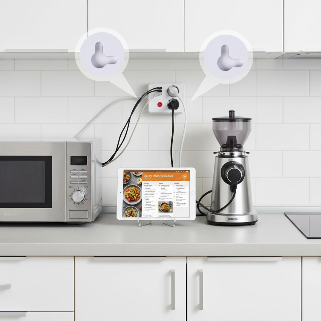 Maclean power strip, extender 2 sockets + 3xUSB, 110-240V AC 50/60Hz, 2.1A max 2500W, 3 m, white, MCE388 W