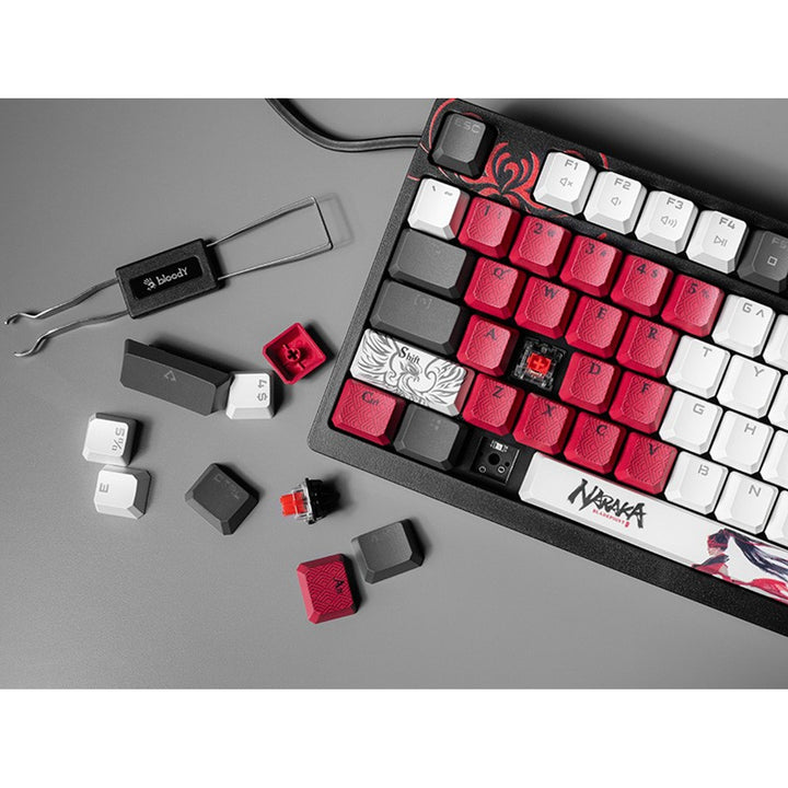 A4TECH BLOODY S98 USB Naraka Mechanical Keyboard (BLMS Red Plus Switches)