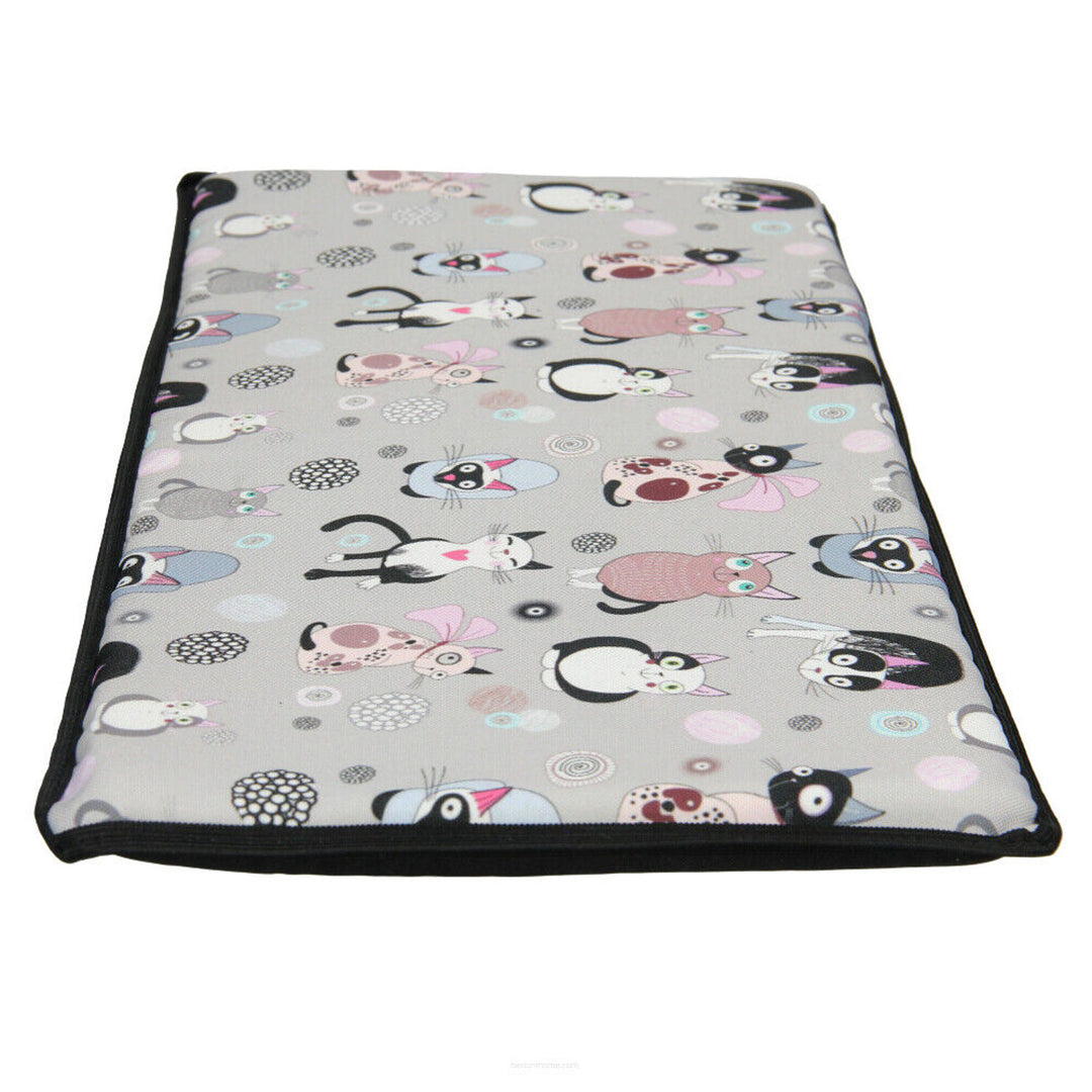 Cat bed cushion for windowsill 25x55cm Bertoni pattern CATNIP