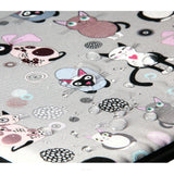 Cat bed cushion for windowsill 25x55cm Bertoni pattern CATNIP