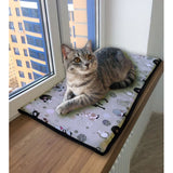 Cat bed cushion for windowsill 25x55cm Bertoni pattern CATNIP