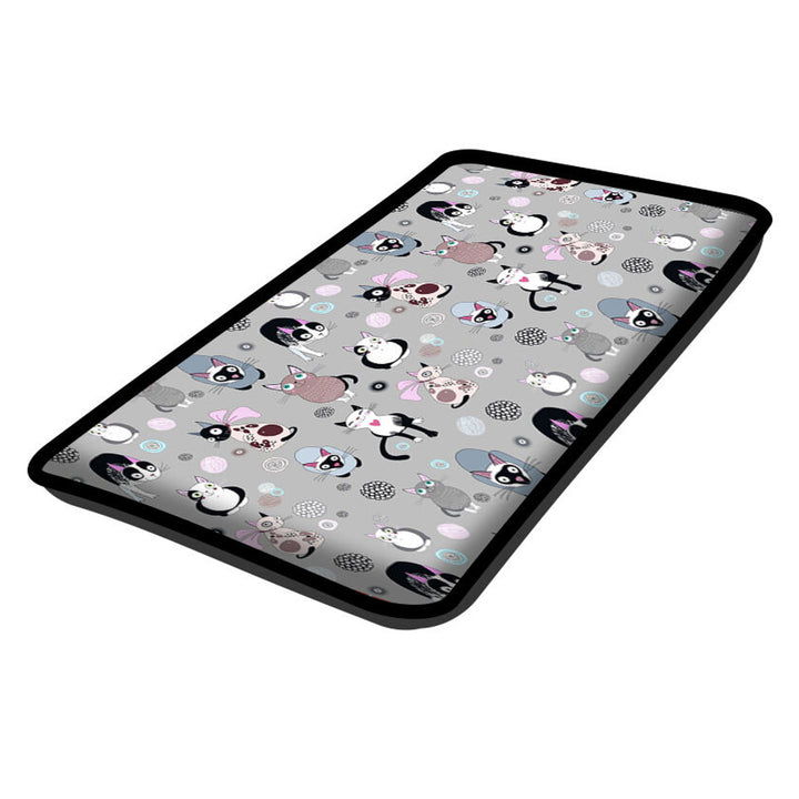 Cat bed cushion for windowsill 25x55cm Bertoni pattern CATNIP