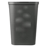 Curver Infinity Recycled laundry basket 60L dark grey