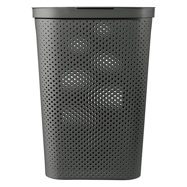 Curver Infinity Recycled laundry basket 60L dark grey