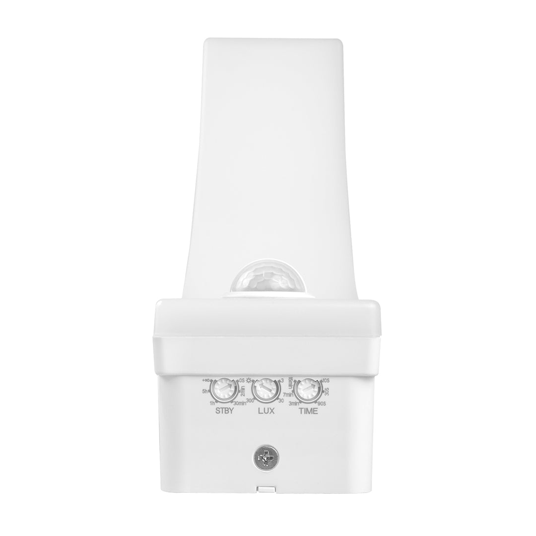 Lampa LED braiteoir gluaisne Maclean, braiteoir gluaisne PIR, bán, 20W, IP65, 2000lm, bán neodrach (4000K) MCE512 W, 2 phíosa