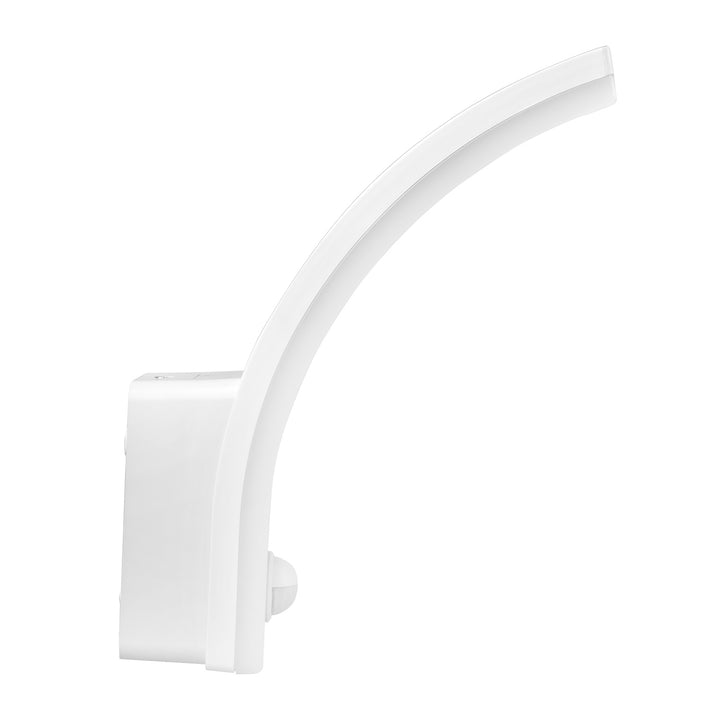 Lampa LED braiteoir gluaisne Maclean, braiteoir gluaisne PIR, bán, 20W, IP65, 2000lm, bán neodrach (4000K) MCE512 W, 4 phíosa