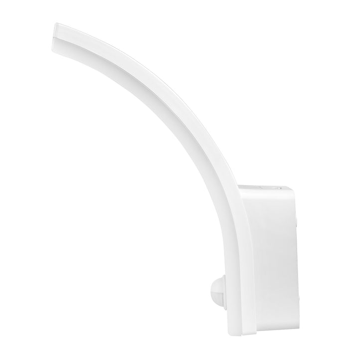 Lampa LED braiteoir gluaisne Maclean, braiteoir gluaisne PIR, bán, 20W, IP65, 2000lm, bán neodrach (4000K) MCE512 W, 4 phíosa