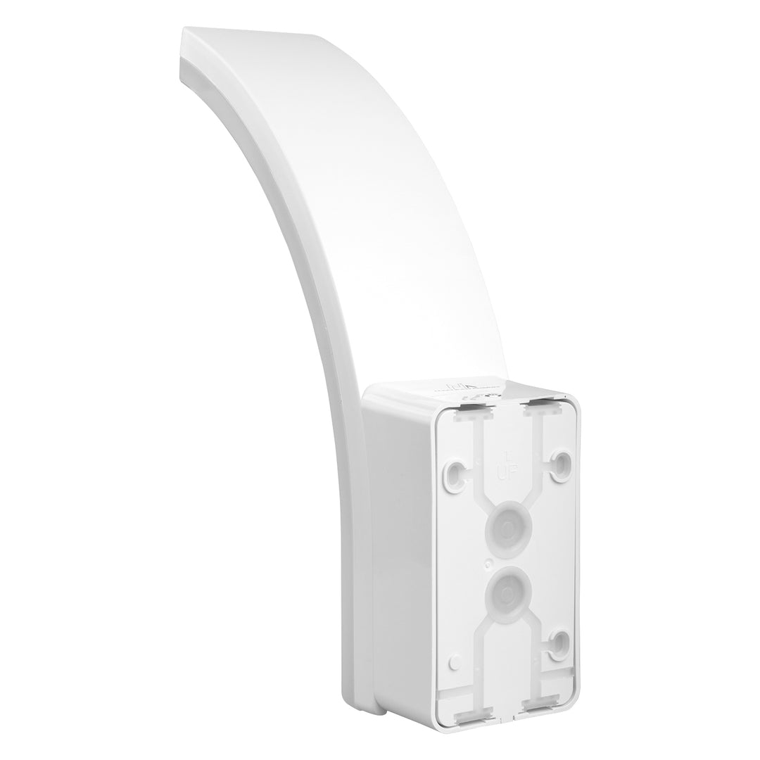 Lampa LED braiteoir gluaisne Maclean, braiteoir gluaisne PIR, bán, 20W, IP65, 2000lm, bán neodrach (4000K) MCE512 W, 4 phíosa