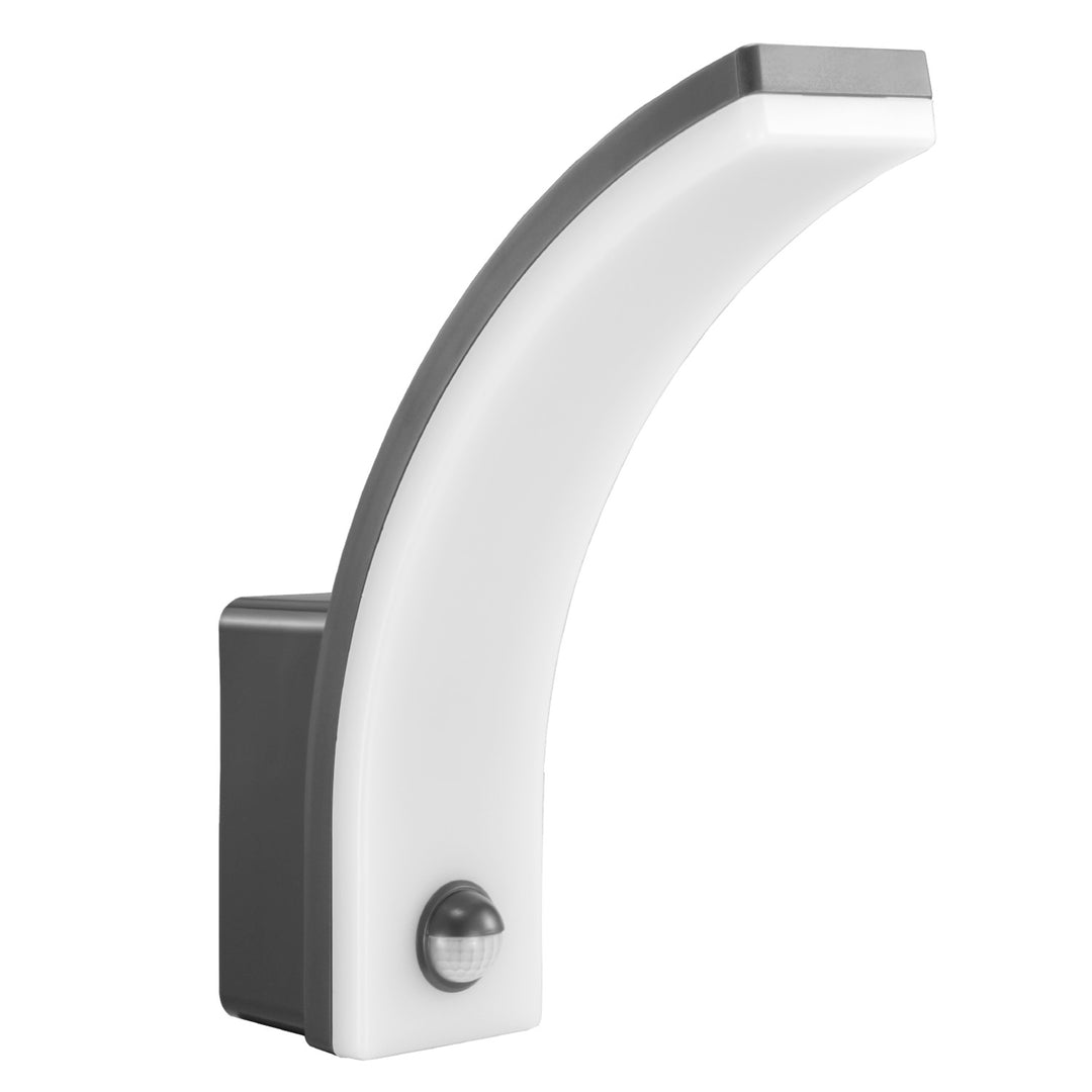 Maclean motion sensor LED lamp, PIR motion sensor, grey, 20W, IP65, 2000lm, neutral white (4000K) MCE512 GR, 2 pieces