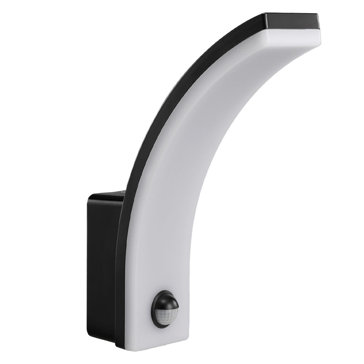 Maclean motion sensor LED lamp, PIR motion sensor, black, 20W, IP65, 2000lm, neutral white (4000K) MCE512 B, 2 pieces