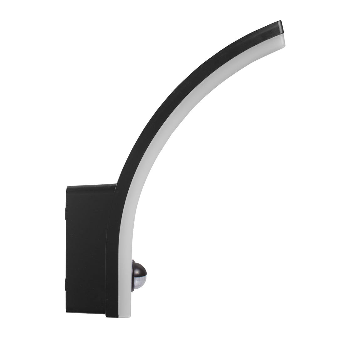 Maclean motion sensor LED lamp, PIR motion sensor, black, 20W, IP65, 2000lm, neutral white (4000K) MCE512 B, 2 pieces