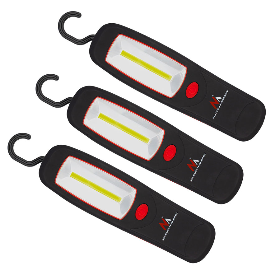 Maclean 24 LED workshop lamp, magnet, hook, MCE03 3 pieces