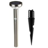 Maclean Solar LED Light, with sensor, 3 modes,plug-in, Li-ion 18650, IP44, 3.7V, 1200 mAh, Chrome matt, MCE465 C/M, 6 pieces