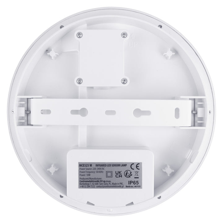 Maclean LED lamp with motion sensor, PIR sensor, white, 10W, IP65, 1000lm, neutral color, MCE525 W