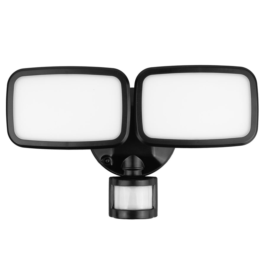 Maclean LED wall lamp, with PIR sensor, 20W, 1500lm, IP65, neutral white 4000K, black, MCE524 B