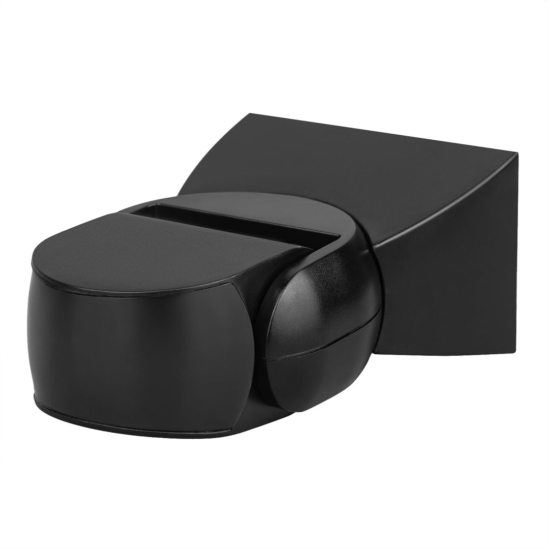Maclean PIR motion sensor, infrared, IP65, black with black cover, range 12 m, MCE201 B/B