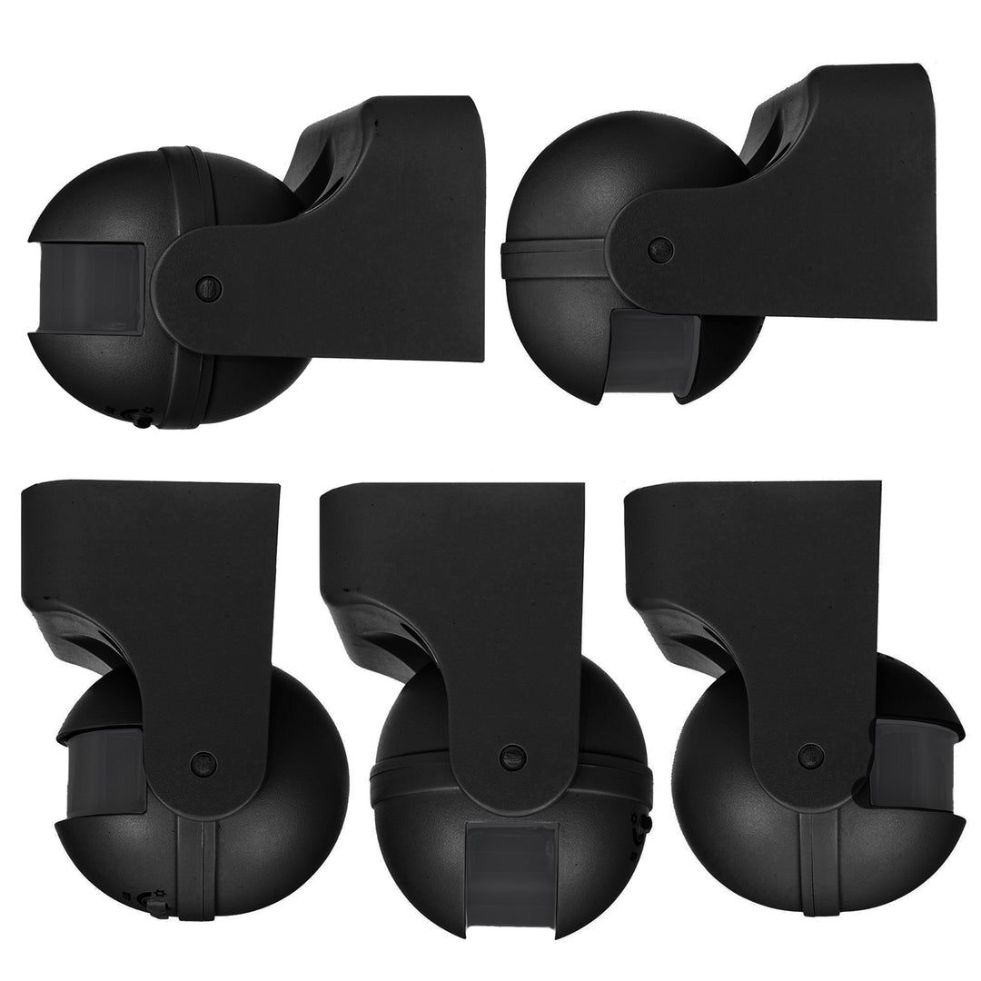 Maclean PIR motion sensor, infrared, IP44, black with black cover, range 12 m, max. load 300/1200 W, MCE358 B/B