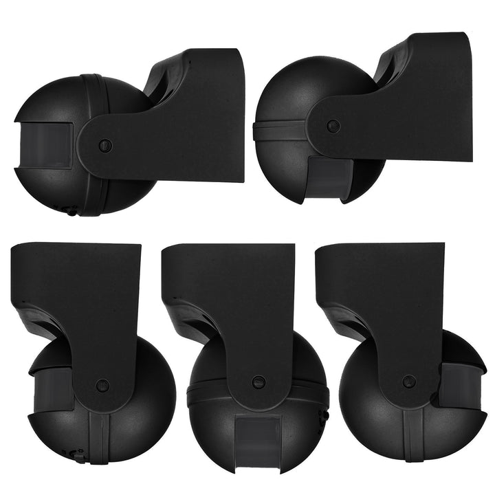 Maclean PIR motion sensor, infrared, IP44, black with black cover, range 12 m, max. load 300/1200 W, MCE358 B/B