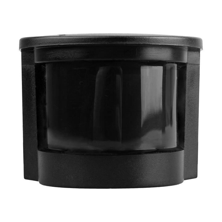 Maclean wall-mounted motion and twilight sensor, 180°, max. 1200W, black with black cover, MCE25 B/B