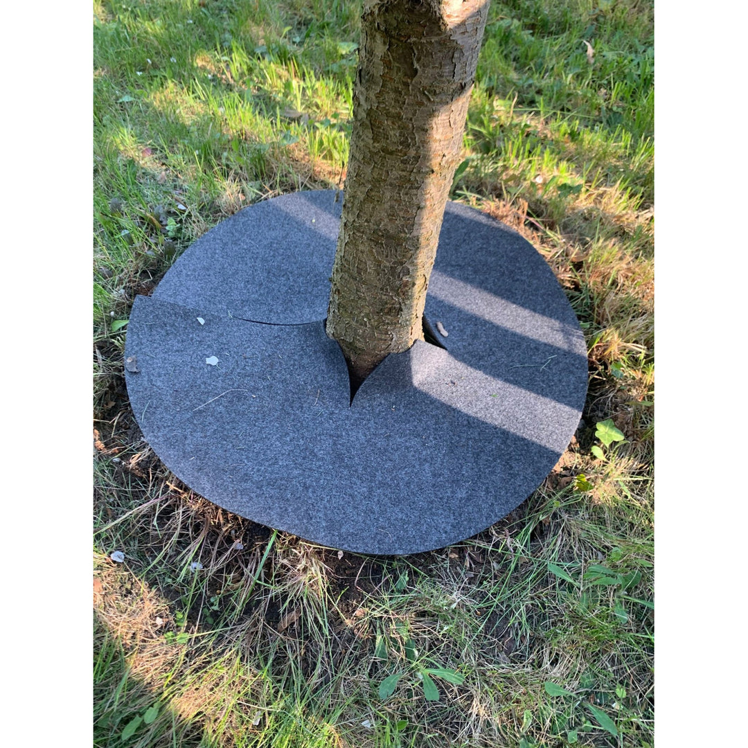 Bertoni anti-weed disc set to use in the garden, 3 pieces, 40 cm, gray